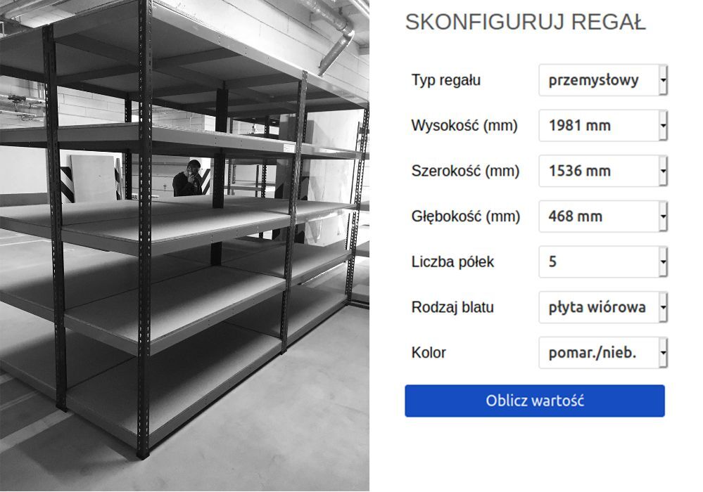 MASYWNY regał o wyjątkowej TRWAŁOŚCI do sklepu magazynu warsztat warehouse shelving